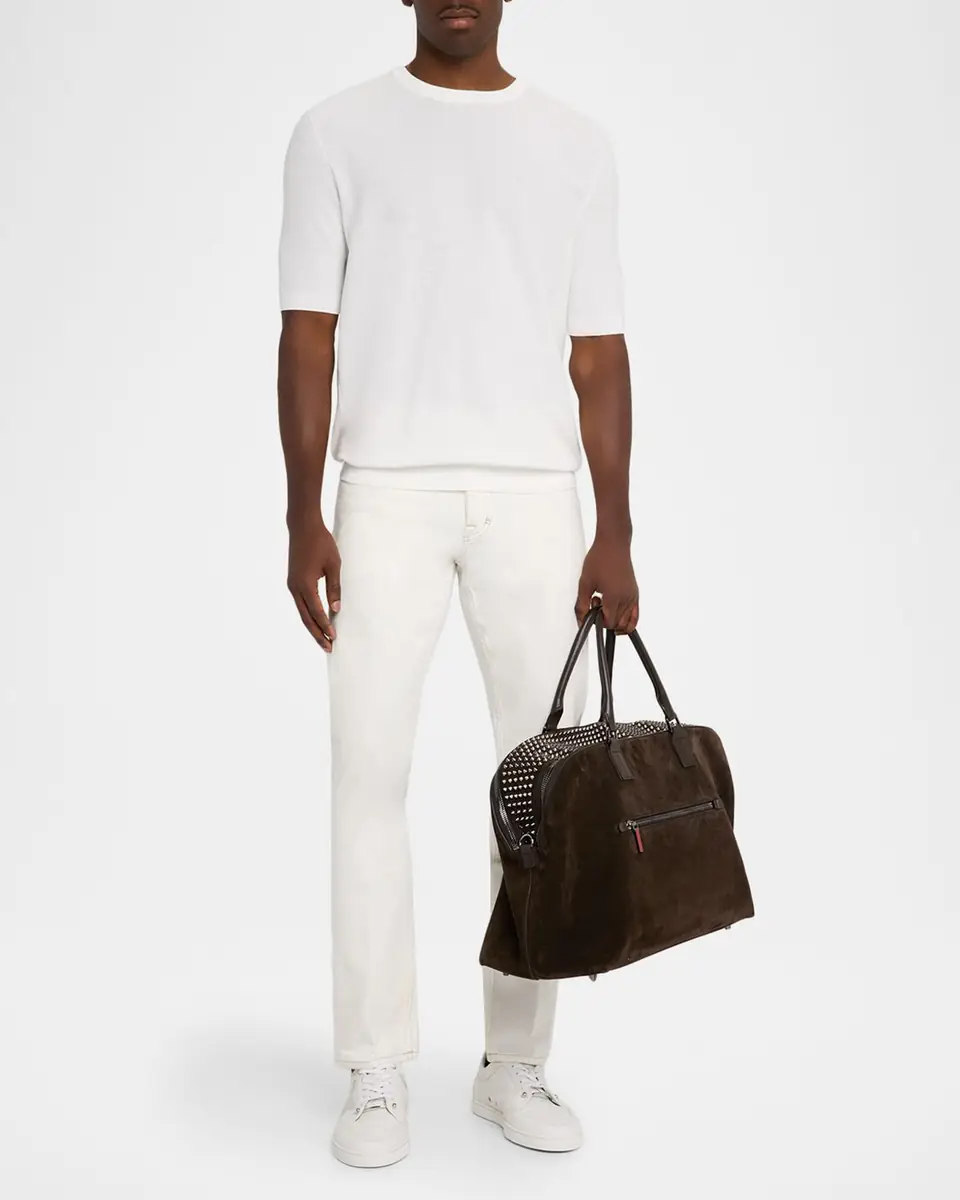 Christian Louboutin Men's Funky Reversed Leather and Spikes Duffel Bag | Thumbnail 6