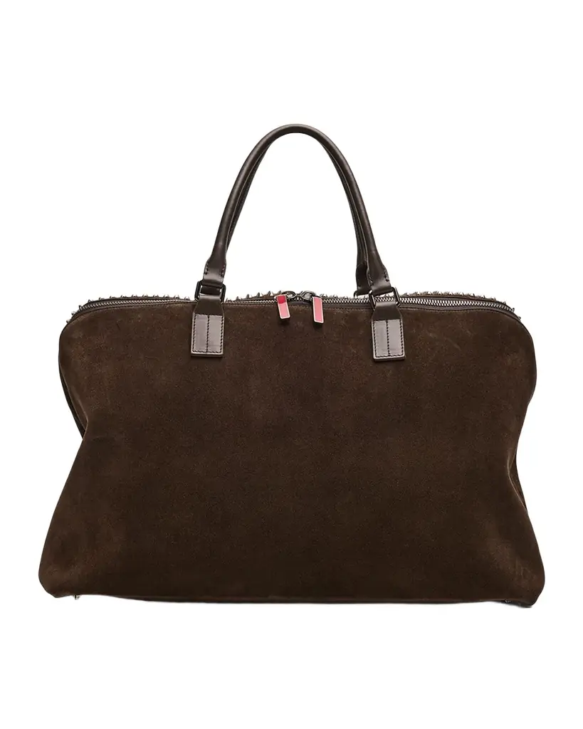 Christian Louboutin Men's Funky Reversed Leather and Spikes Duffel Bag | Image 1 Christian Louboutin Men's Funky Reversed Leather and Spikes Duffel Bag | Image 1