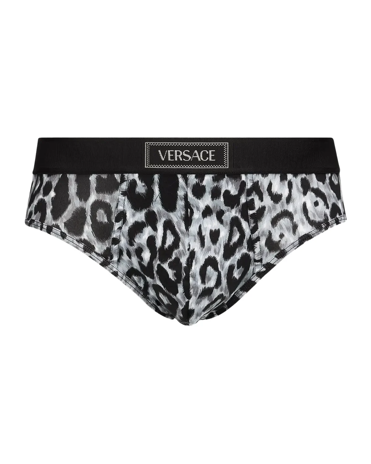 Men's Leopard-Print Stretch Jersey Cotton Briefs Men's Leopard-Print Stretch Jersey Cotton Briefs