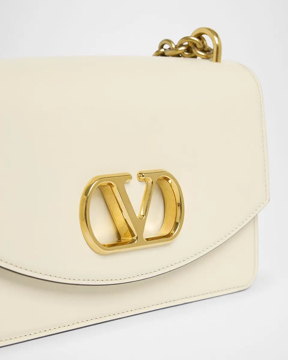Valentino Garavani Vain Small VLOGO Leather Shoulder Bag | Thumbnail 6 Valentino Garavani Vain Small VLOGO Leather Shoulder Bag | Thumbnail 6