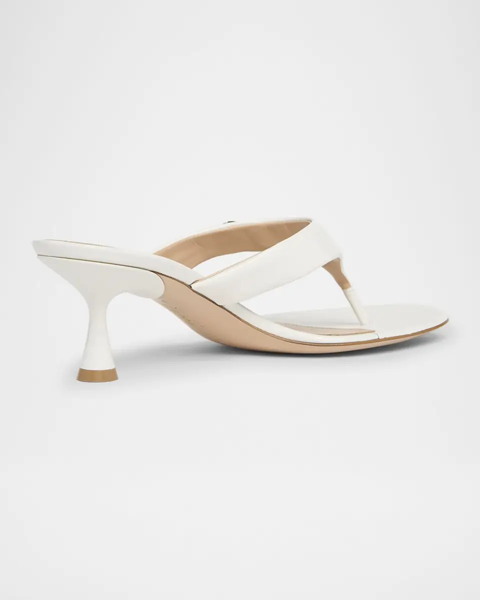Gianvito Rossi Leather Heeled Thong Sandals | Thumbnail 4