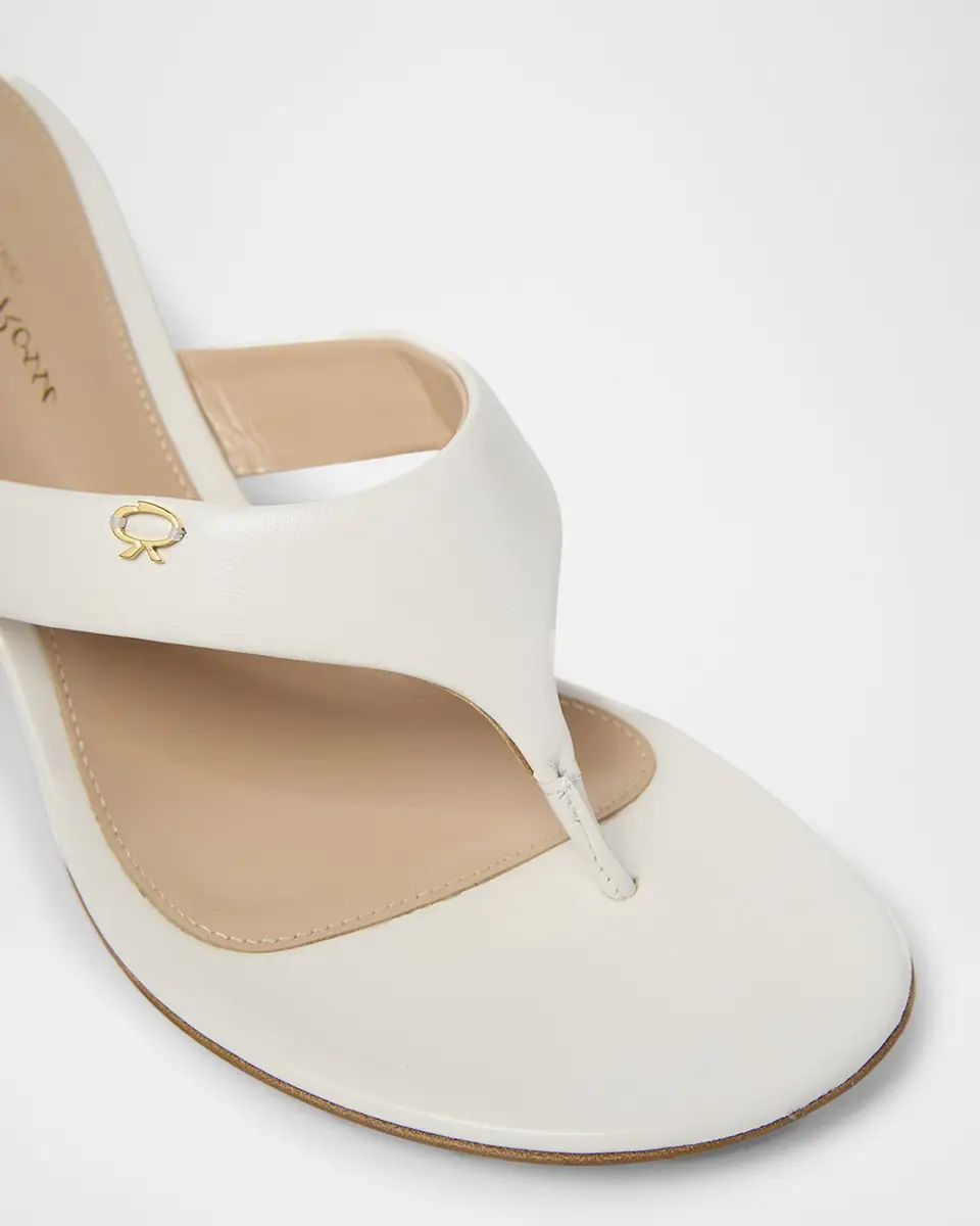 Gianvito Rossi Leather Heeled Thong Sandals | Thumbnail 5
