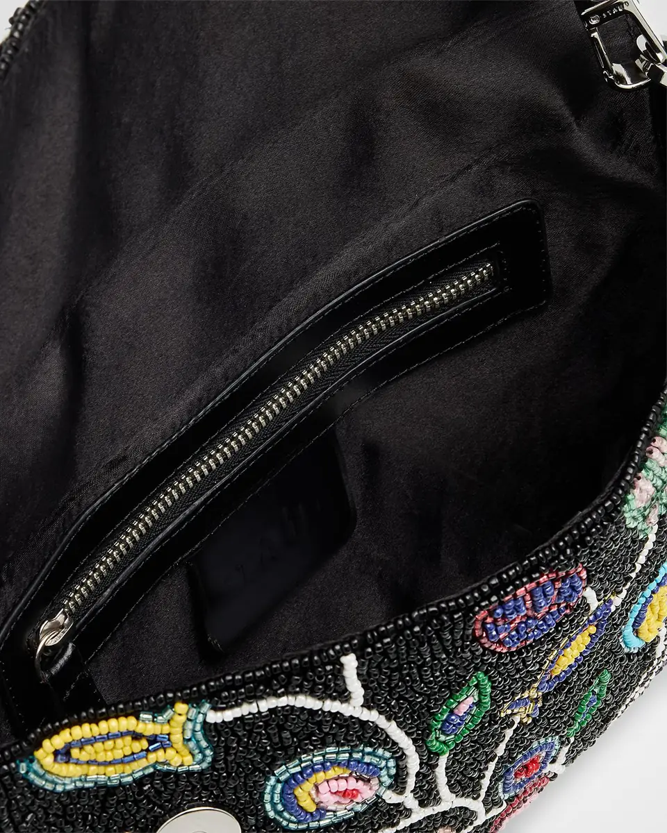 STAUD Timmy Floral Beaded Shoulder Bag | Thumbnail 3 STAUD Timmy Floral Beaded Shoulder Bag | Thumbnail 3