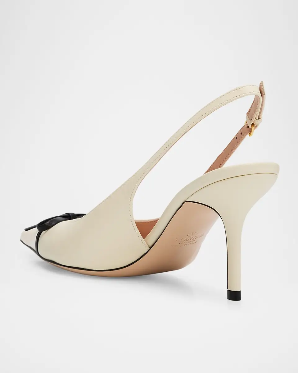 Valentino Garavani 45mm Bepointy Patent Leather and Kidskin Slingback Pumps | Thumbnail 11 Valentino Garavani 45mm Bepointy Patent Leather and Kidskin Slingback Pumps | Thumbnail 11