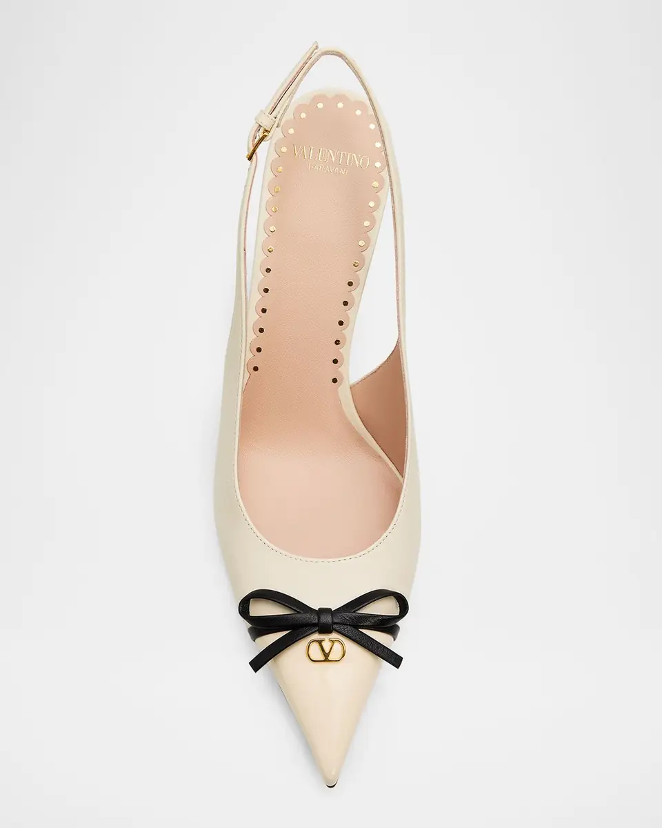 Valentino Garavani 45mm Bepointy Patent Leather and Kidskin Slingback Pumps | Thumbnail 13 Valentino Garavani 45mm Bepointy Patent Leather and Kidskin Slingback Pumps | Thumbnail 13