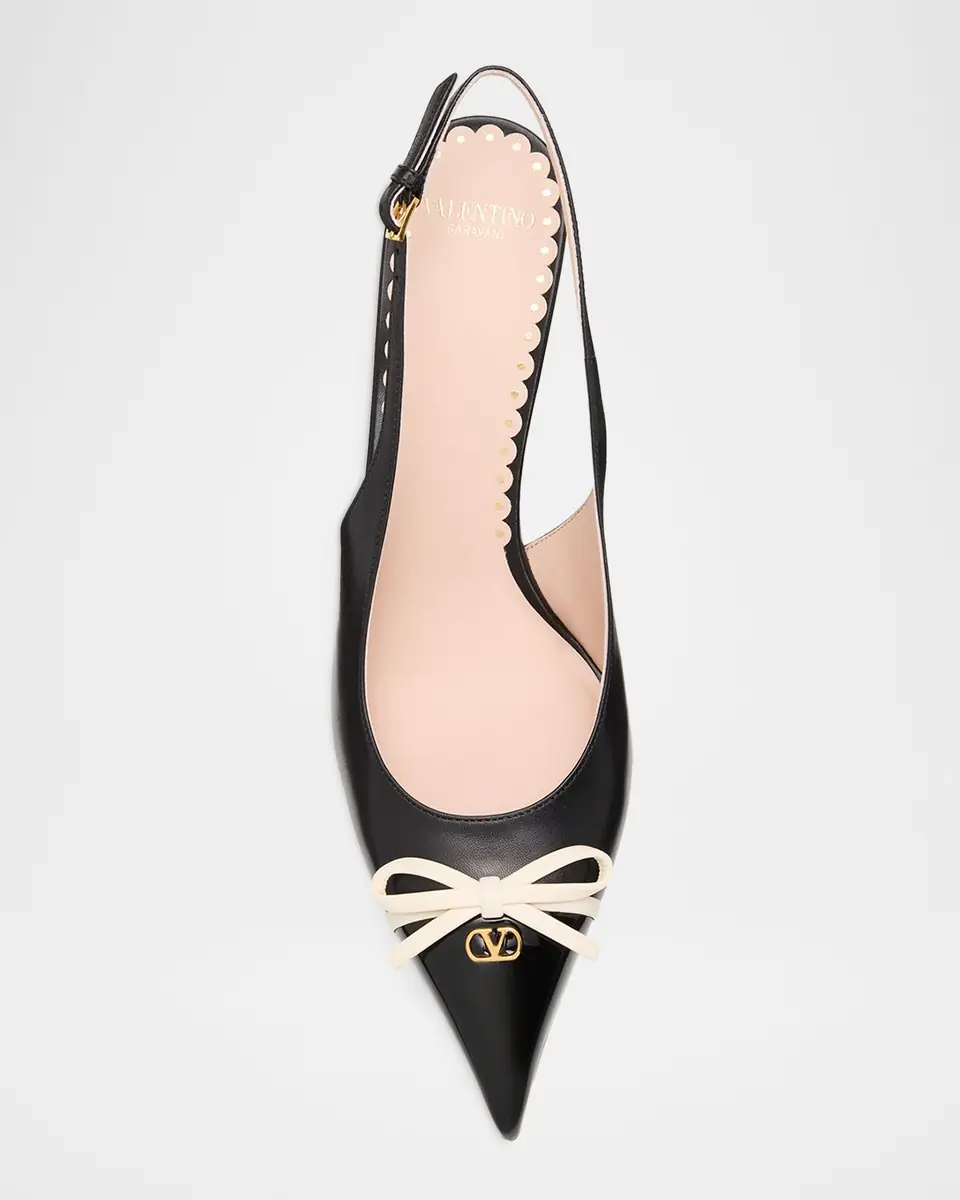 Valentino Garavani 45mm Bepointy Patent Leather and Kidskin Slingback Pumps | Thumbnail 16 Valentino Garavani 45mm Bepointy Patent Leather and Kidskin Slingback Pumps | Thumbnail 16