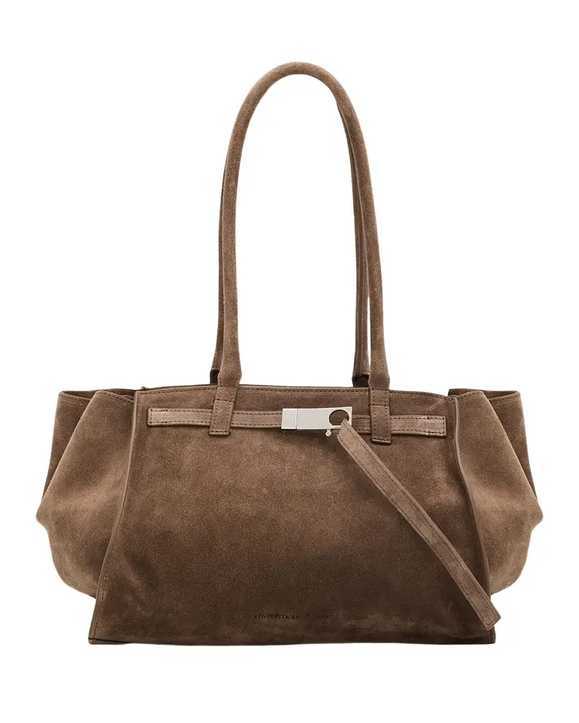 Benedetta Bruzziches Mame Everyday Suede Shoulder Bag | Image 1 Benedetta Bruzziches Mame Everyday Suede Shoulder Bag | Image 1