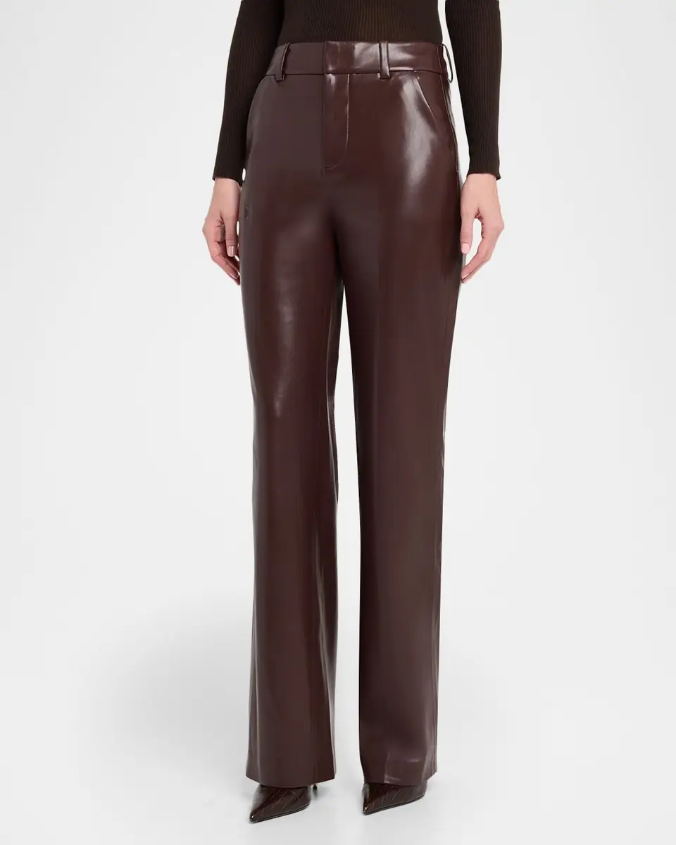 Alice + Olivia Alexander High-Rise Vegan Leather Trousers | Thumbnail 3 Alice + Olivia Alexander High-Rise Vegan Leather Trousers | Thumbnail 3