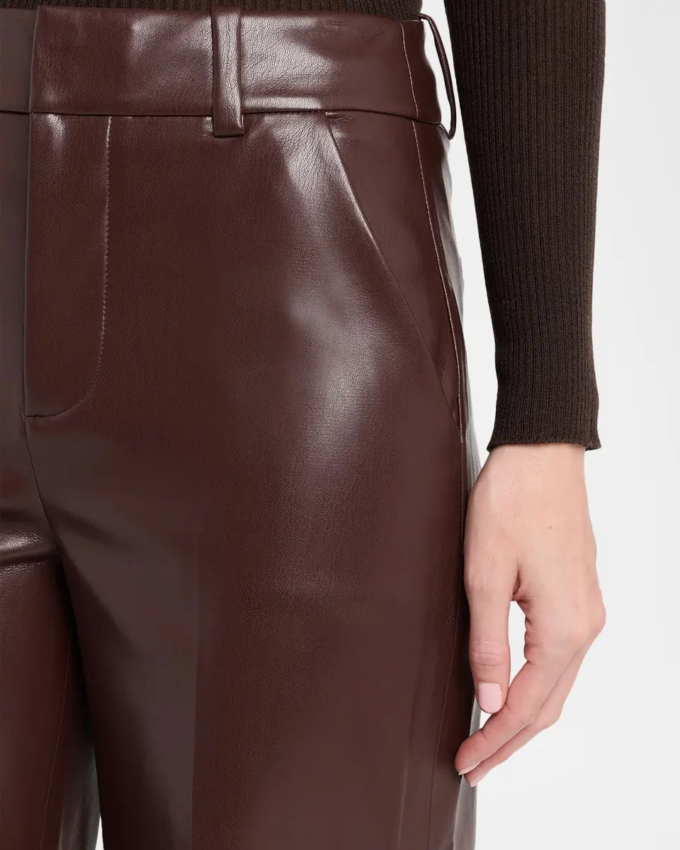 Alice + Olivia Alexander High-Rise Vegan Leather Trousers | Thumbnail 4 Alice + Olivia Alexander High-Rise Vegan Leather Trousers | Thumbnail 4