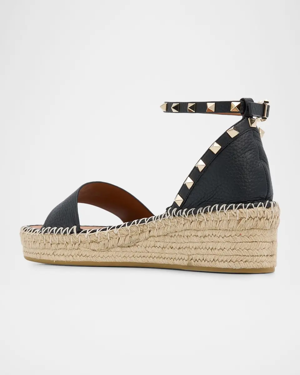 Valentino Garavani Rockstud Leather Flatform Espadrille Sandals | Thumbnail 8 Valentino Garavani Rockstud Leather Flatform Espadrille Sandals | Thumbnail 8