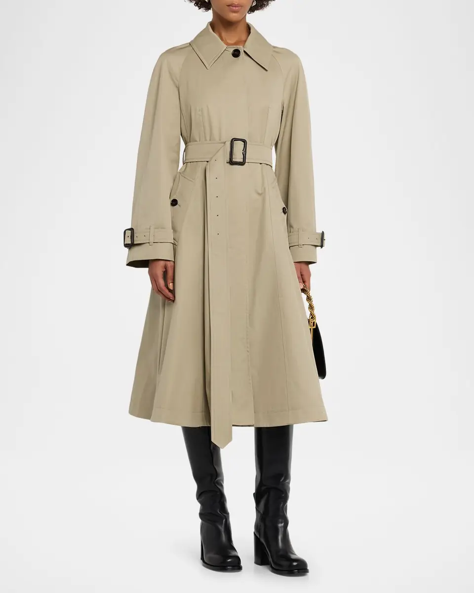 Burberry Ellingham Belted Flare Trench Coat | Thumbnail 3 Burberry Ellingham Belted Flare Trench Coat | Thumbnail 3