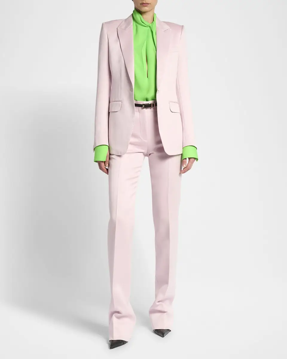TOM FORD Satin Straight-Leg Tailored Pants | Thumbnail 6 TOM FORD Satin Straight-Leg Tailored Pants | Thumbnail 6