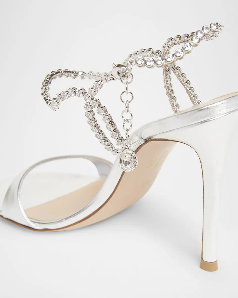 Gianvito Rossi Nappa Leather Embellished Strappy Sandals | Thumbnail 4