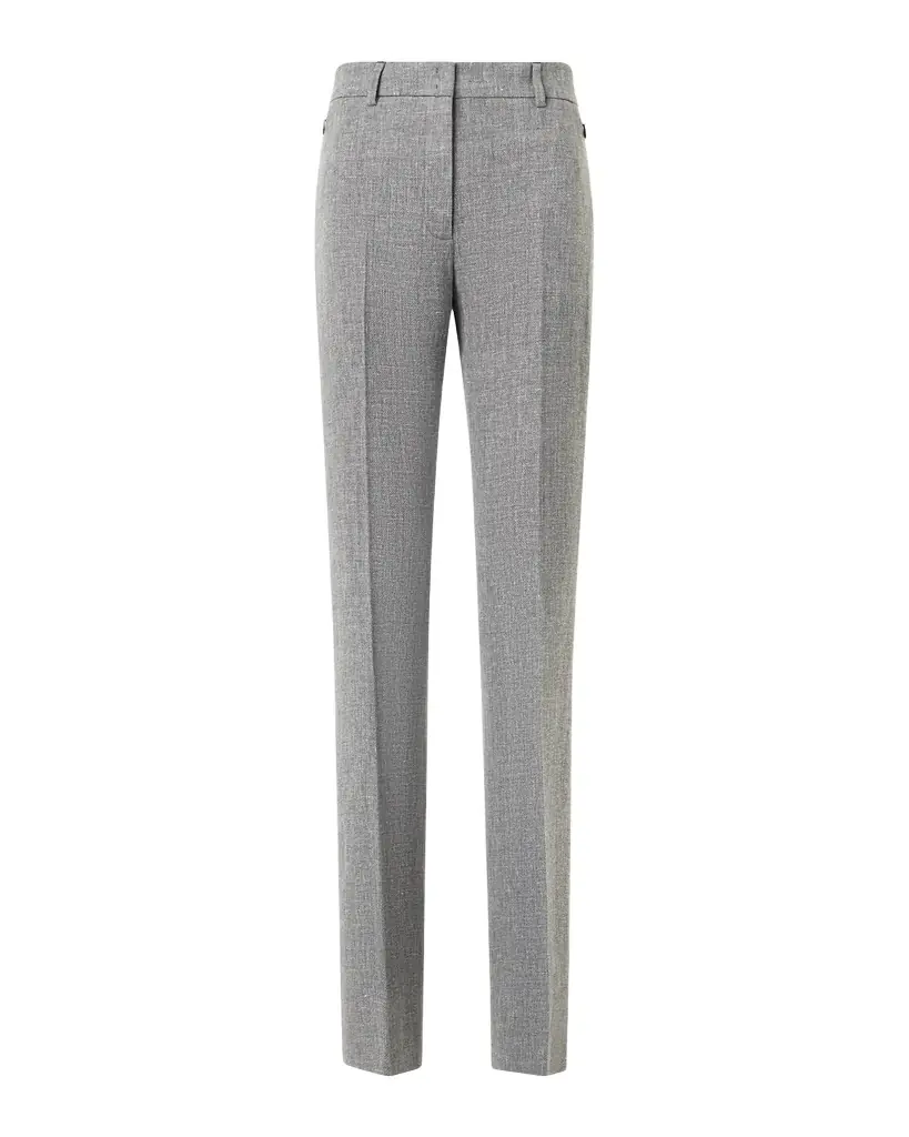 Akris Marilyn Linen-Wool Straight-Leg Pants | Image 1 Akris Marilyn Linen-Wool Straight-Leg Pants | Image 1