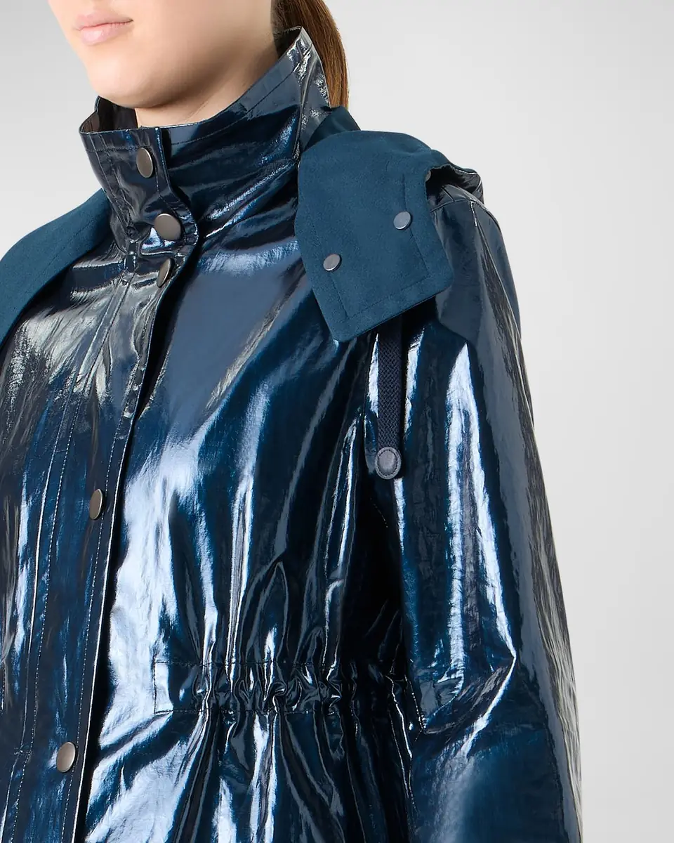 Akris punto Lacquered Short Parka Jacket | Thumbnail 8 Akris punto Lacquered Short Parka Jacket | Thumbnail 8