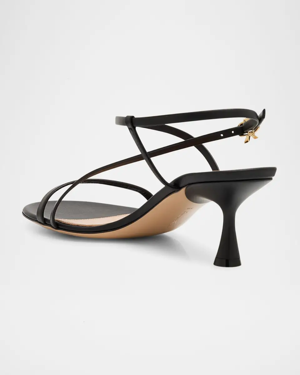 Gianvito Rossi Gianvito Vitello Leather Strappy Sandals | Thumbnail 3