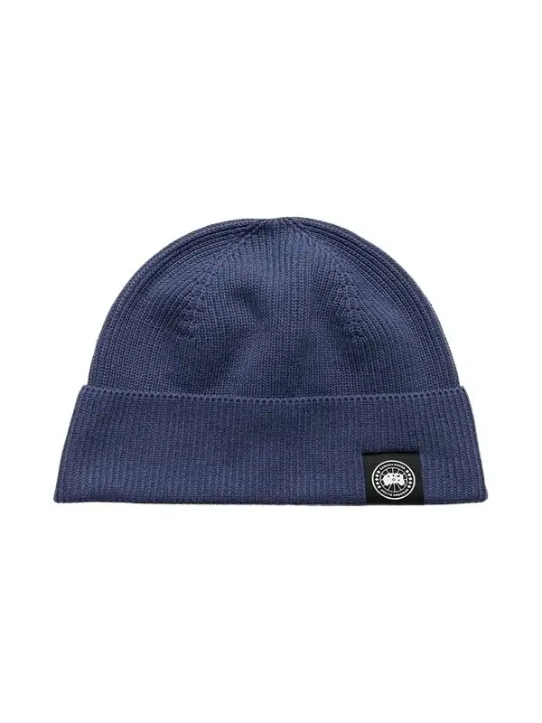 Canada Goose Men's Rib-Knit Cotton Beanie | Thumbnail 1 Canada Goose Men's Rib-Knit Cotton Beanie | Thumbnail 1