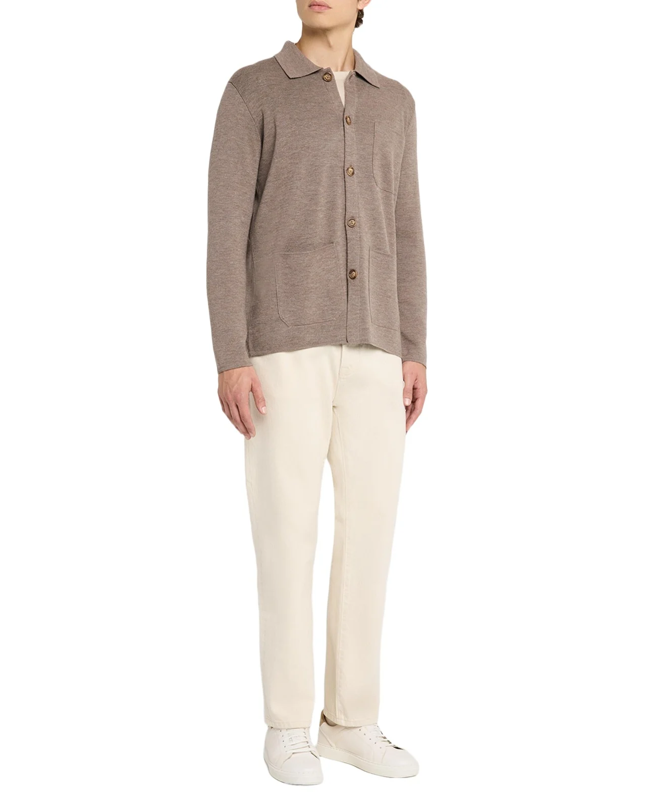 Men's Merino Wool Milano Knit Overshirt Men's Merino Wool Milano Knit Overshirt