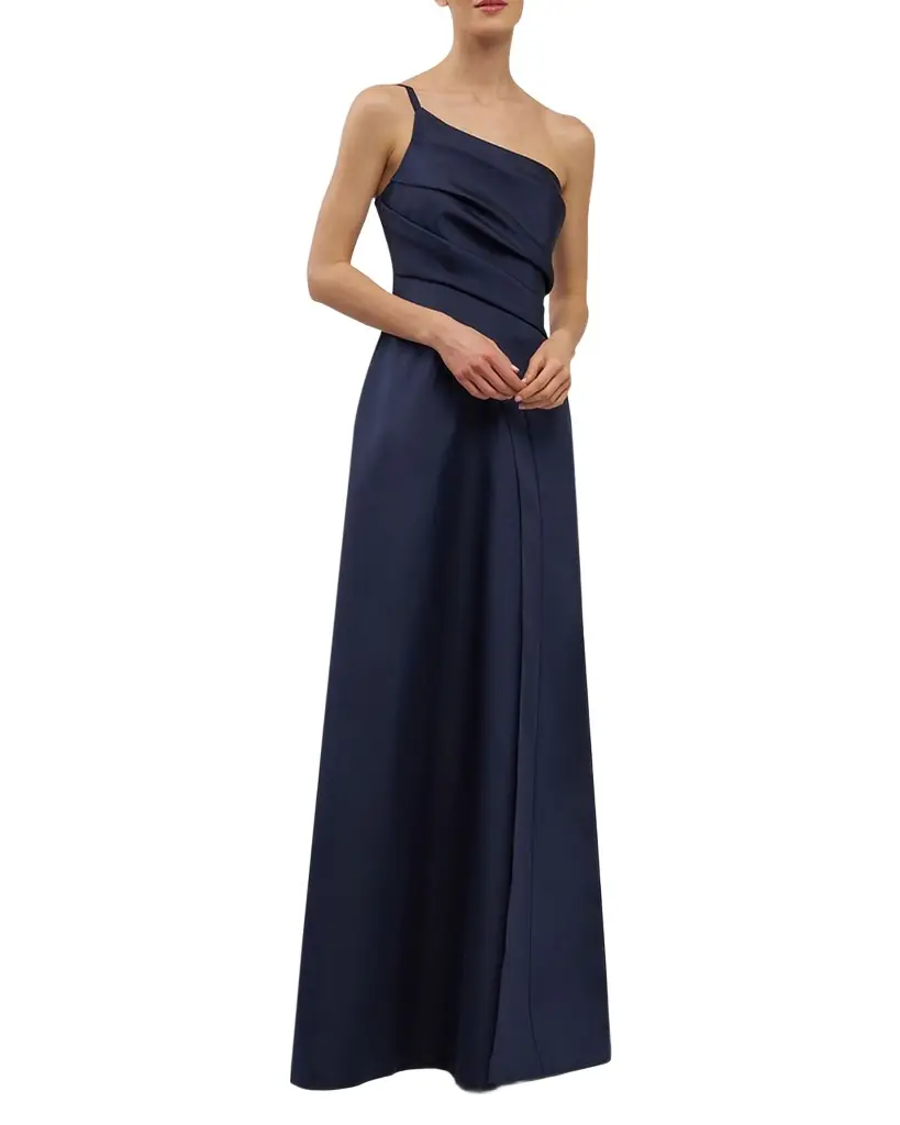 Kay Unger New York Jillian Pleated One-Shoulder Gown | Image 1 Kay Unger New York Jillian Pleated One-Shoulder Gown | Image 1