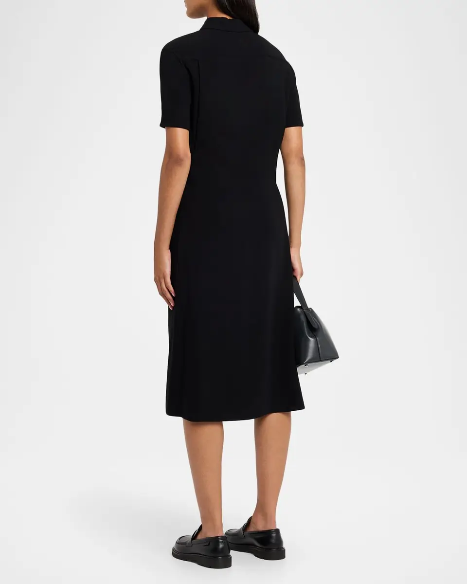 Loewe Short-Sleeve Belt Cinched Shirtdress | Thumbnail 2
