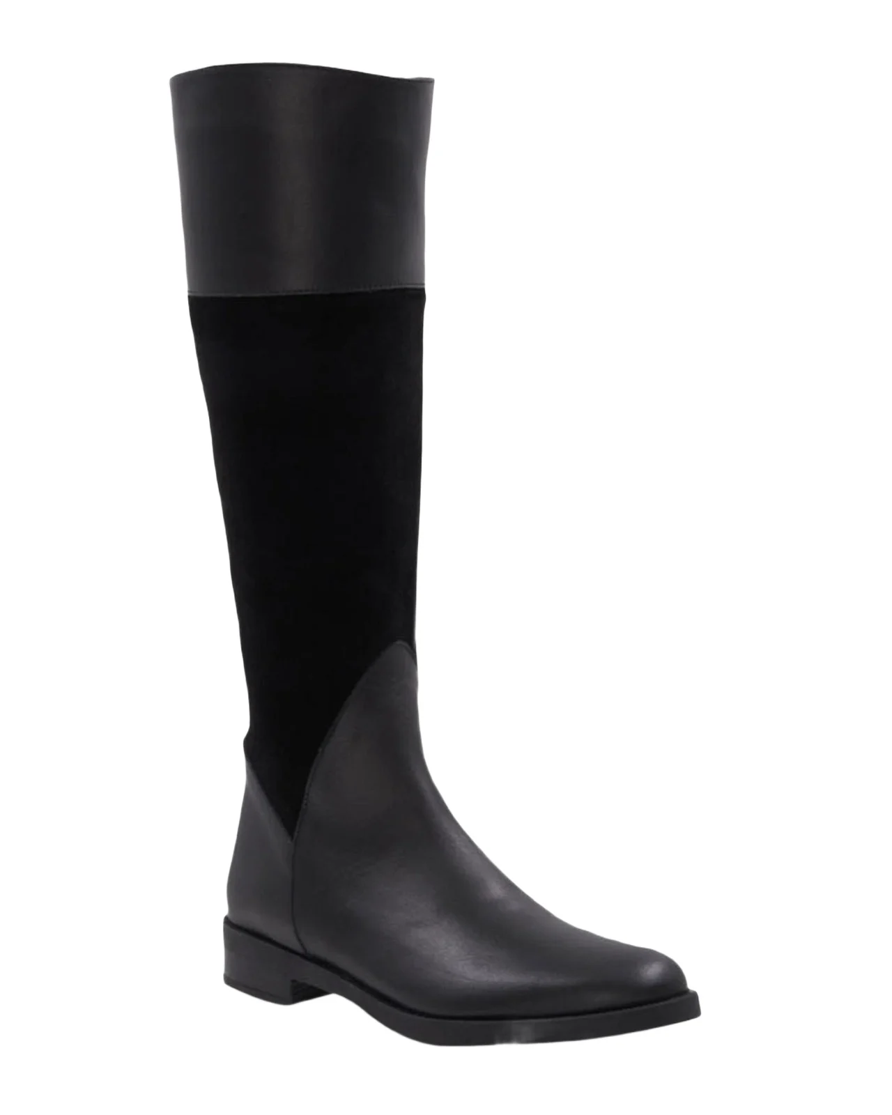 Aquatalia Regina Mixed Leather Riding Boots