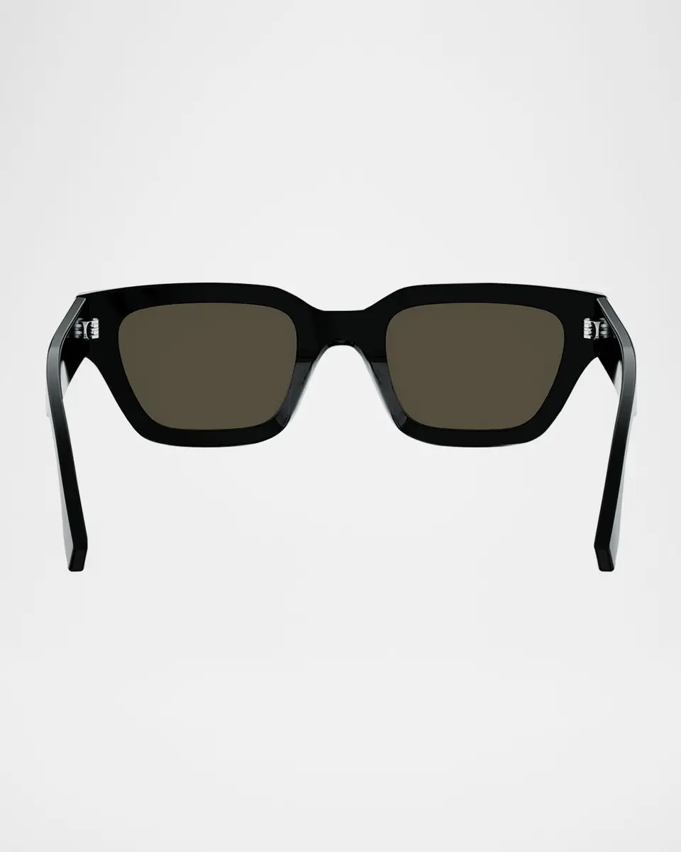 Fendi Men's Selleria Acetate Three-Stitch Rectangle Sunglasses | Thumbnail 5 Fendi Men's Selleria Acetate Three-Stitch Rectangle Sunglasses | Thumbnail 5