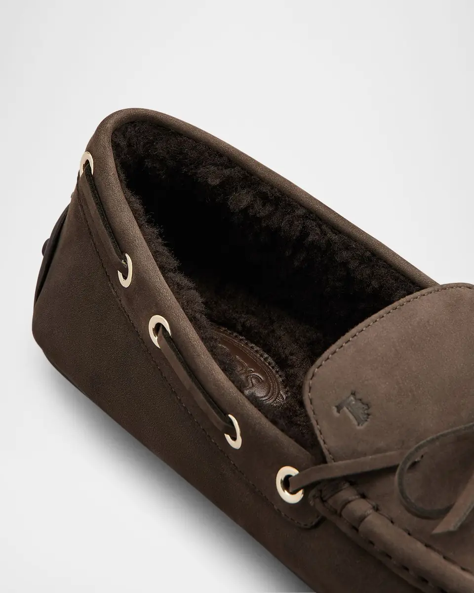 Tod's Men's City Gommino Nubuck Driving Shoes | Thumbnail 2 Tod's Men's City Gommino Nubuck Driving Shoes | Thumbnail 2