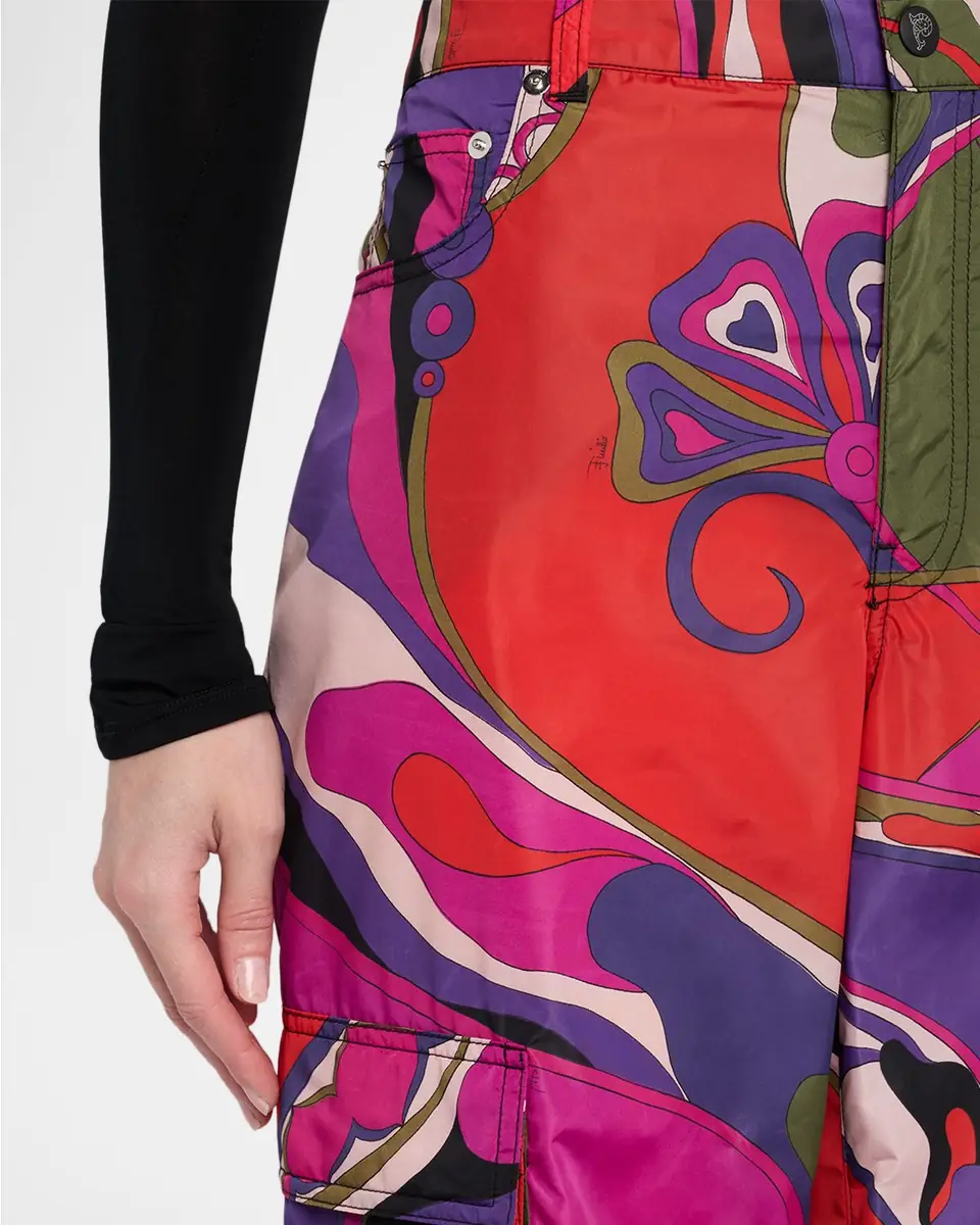 Pucci Orchidee Print Cargo Pants | Thumbnail 4 Pucci Orchidee Print Cargo Pants | Thumbnail 4