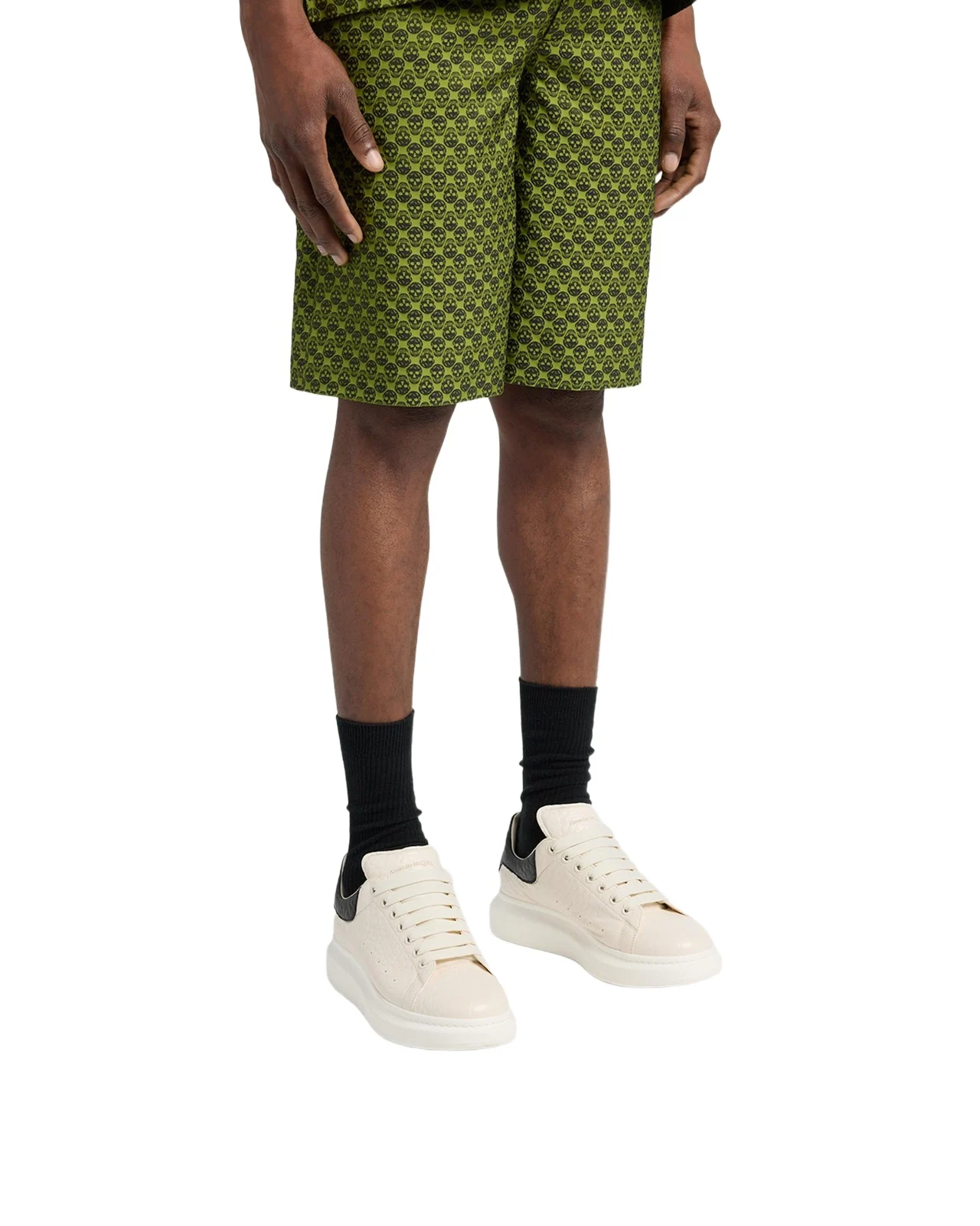 Men's Oversized Grainy Leather Low-Top Sneakers Men's Oversized Grainy Leather Low-Top Sneakers