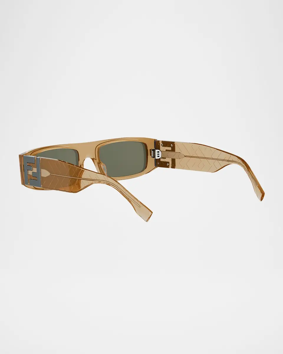 Fendi Men's FF Squared Acetate Rectangle Sunglasses | Thumbnail 2 Fendi Men's FF Squared Acetate Rectangle Sunglasses | Thumbnail 2