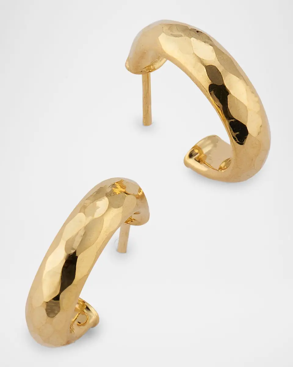 LANA Mini Disco Hollow Hoop Earrings, 16mm | Thumbnail 2 LANA Mini Disco Hollow Hoop Earrings, 16mm | Thumbnail 2