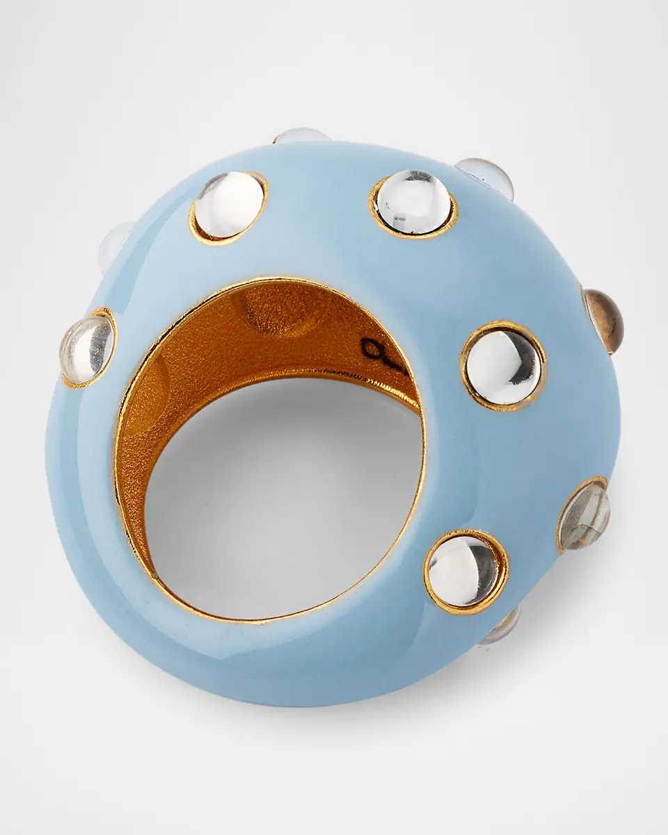 Oscar de la Renta Cabochon Enamel Ring | Thumbnail 3 Oscar de la Renta Cabochon Enamel Ring | Thumbnail 3