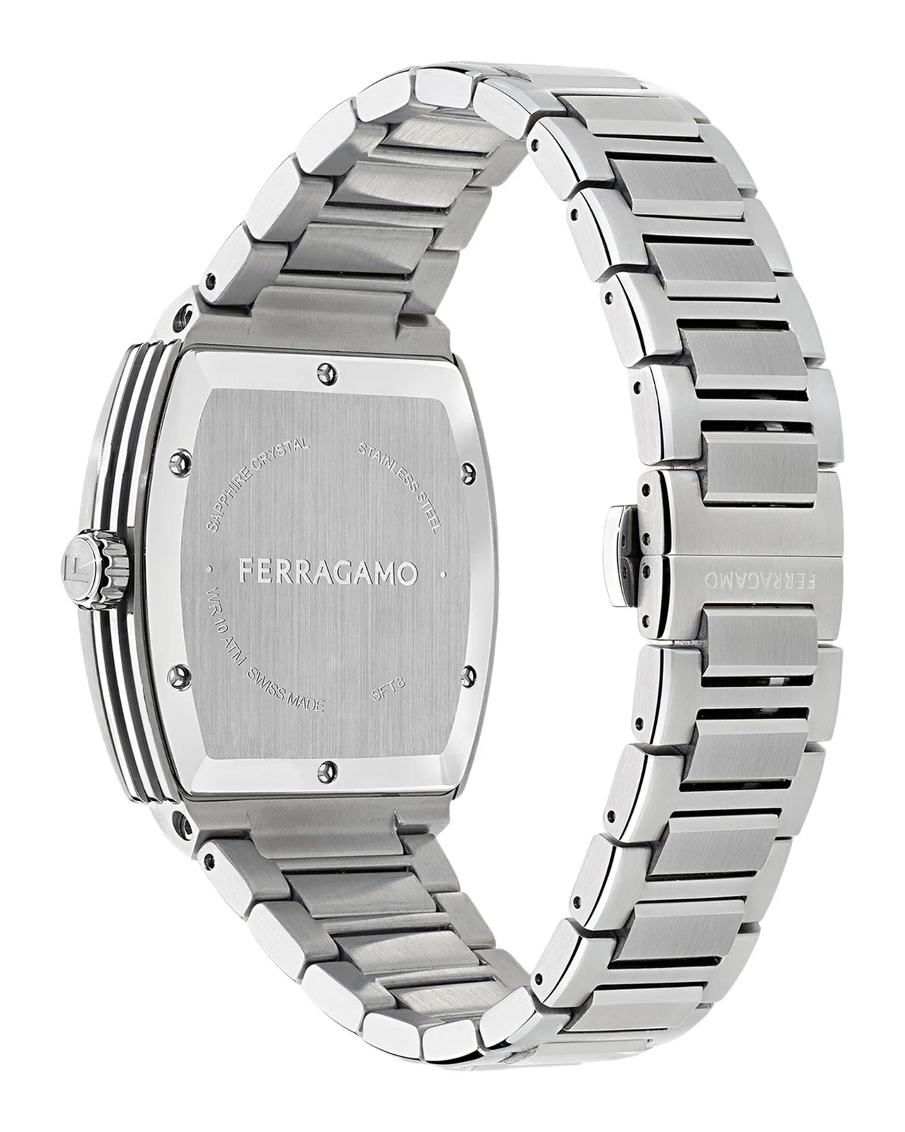Ferragamo Men's F80 42mm Stainless Steel Bracelet Watch