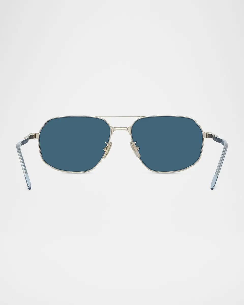 Givenchy GV One 57mm Metal Aviator Sunglasses | Thumbnail 4 Givenchy GV One 57mm Metal Aviator Sunglasses | Thumbnail 4