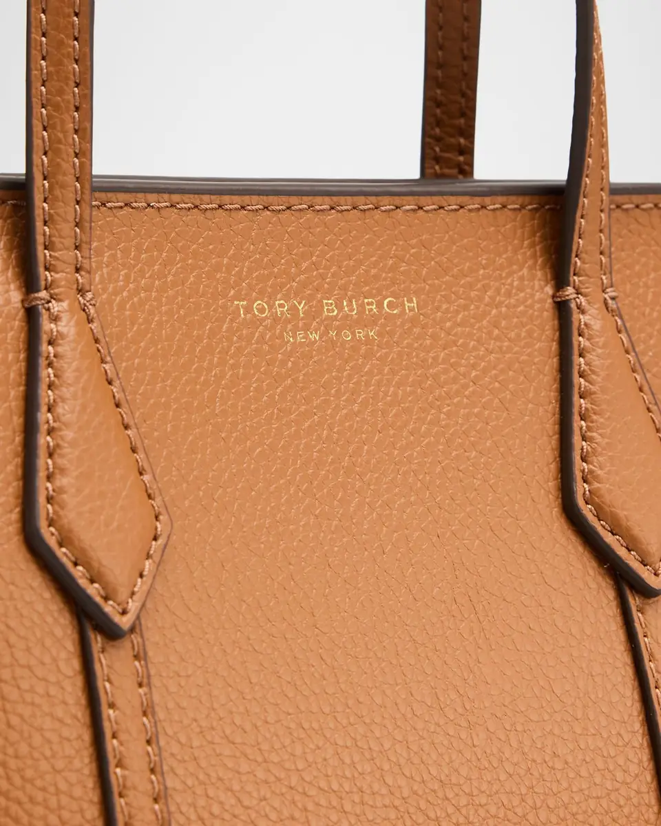 Tory Burch Perry Mini Grain Leather Tote Bag | Thumbnail 5 Tory Burch Perry Mini Grain Leather Tote Bag | Thumbnail 5