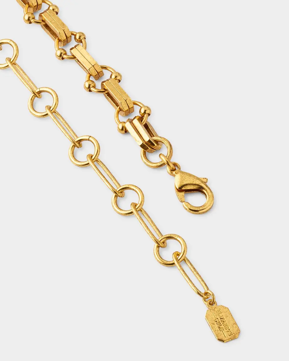 Elizabeth Cole Laurel Pendant Chain Necklace | Thumbnail 3