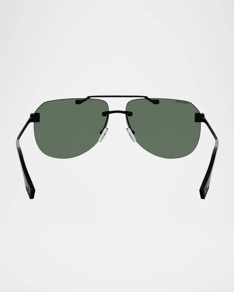 Fendi Men's Sky Polarized-Lens Metal Aviator Sunglasses | Thumbnail 5 Fendi Men's Sky Polarized-Lens Metal Aviator Sunglasses | Thumbnail 5