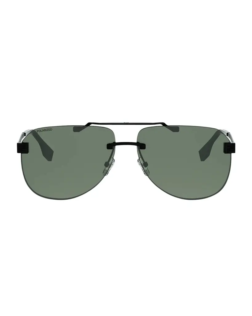 Men's Sky Polarized-Lens Metal Aviator Sunglasses