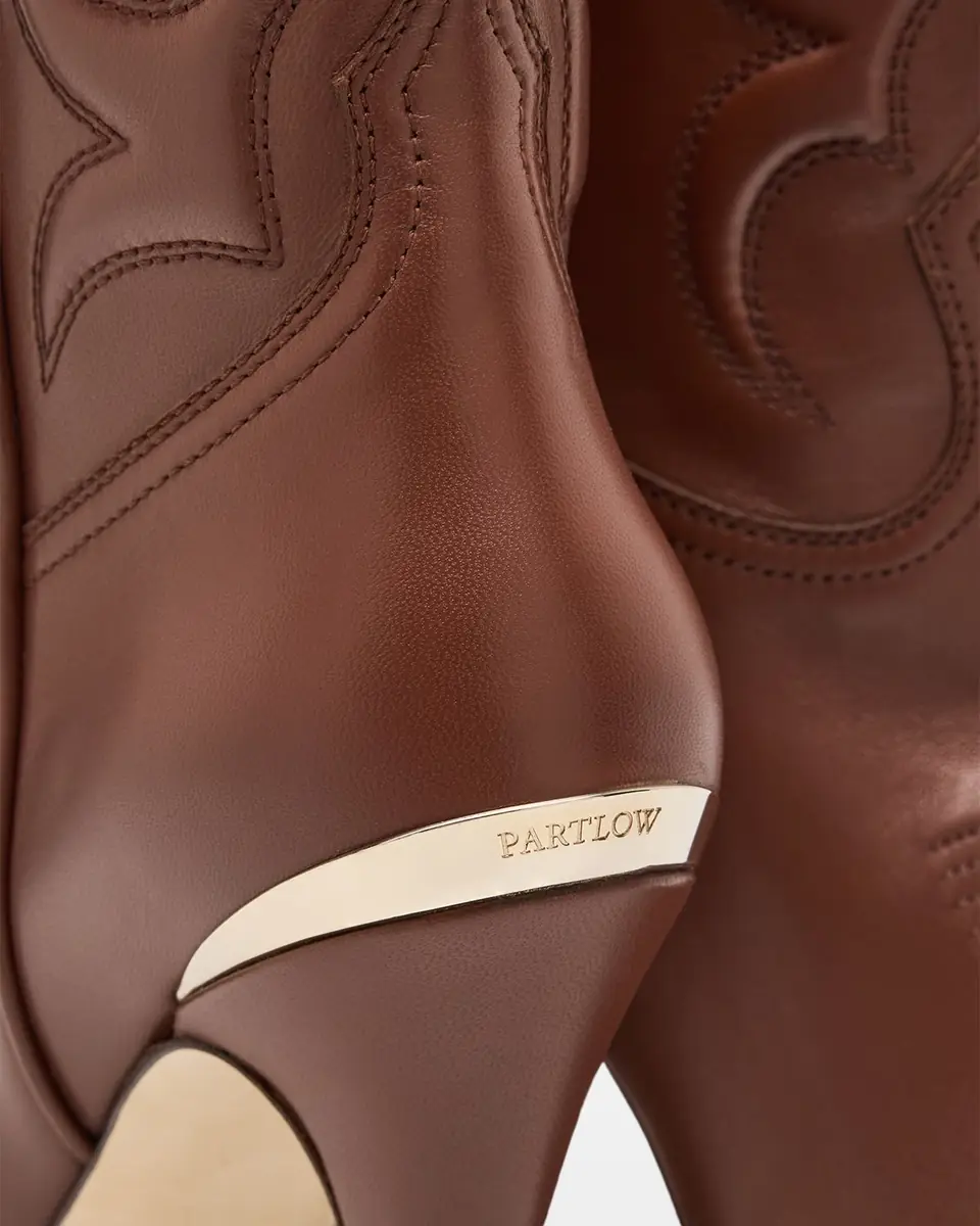Partlow Camp Embroidered Leather Stiletto Cowboy Boots | Thumbnail 4 Partlow Camp Embroidered Leather Stiletto Cowboy Boots | Thumbnail 4