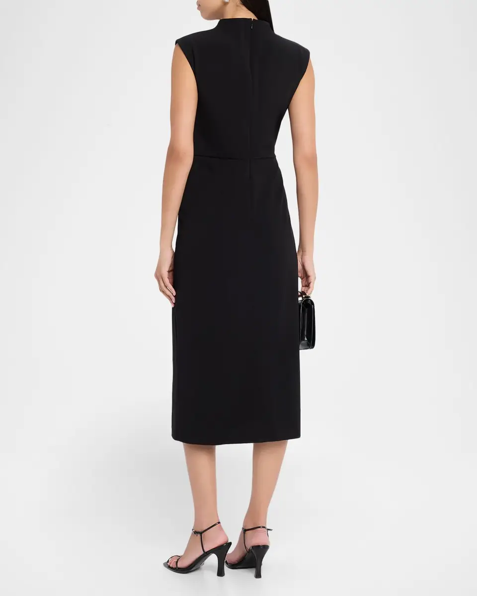 TANYA TAYLOR Robinella Knotted Cap-Sleeve Midi Dress | Thumbnail 2 TANYA TAYLOR Robinella Knotted Cap-Sleeve Midi Dress | Thumbnail 2