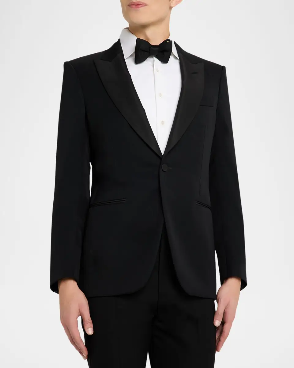 Tom Ford Men's Wool Grain de Poudre Evening Jacket | Thumbnail 3