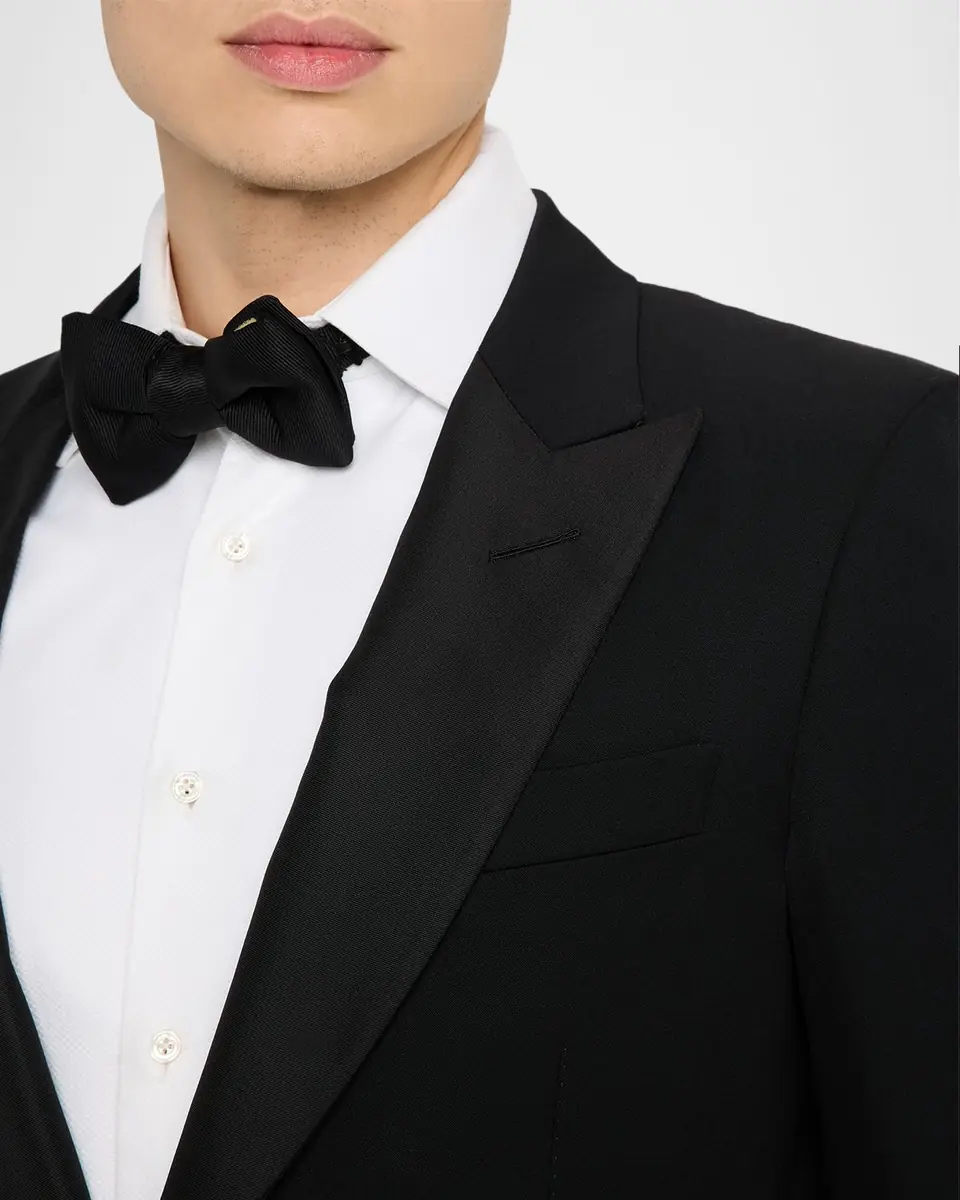 Tom Ford Men's Wool Grain de Poudre Evening Jacket | Thumbnail 4