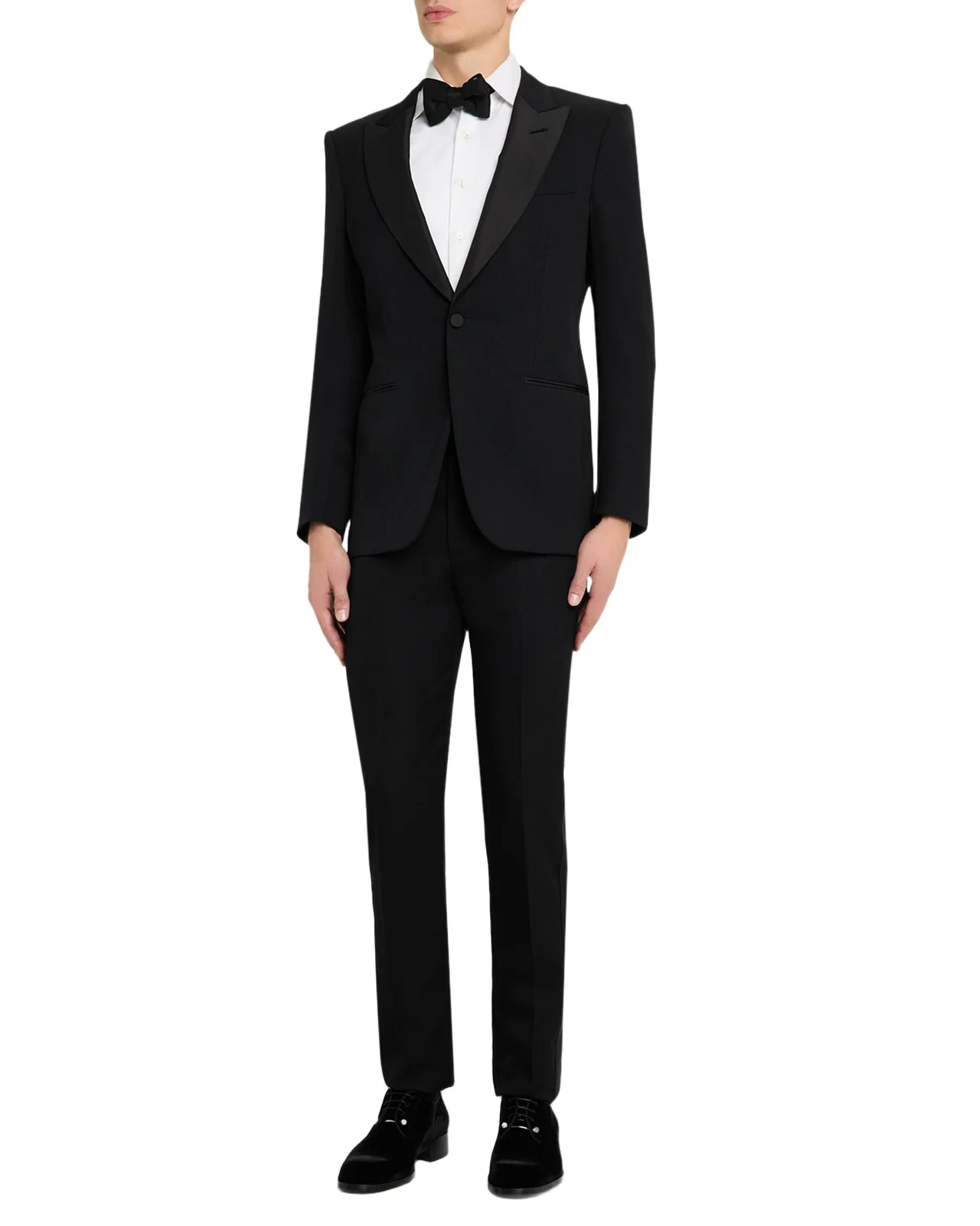 Men's Wool Grain de Poudre Evening Jacket