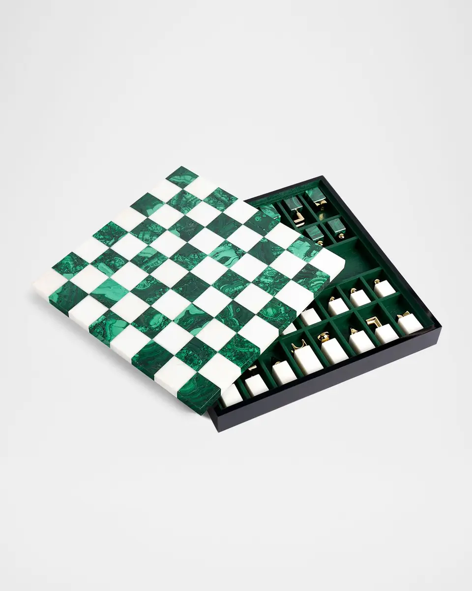 L'Objet Malachite Chess Set | Thumbnail 3