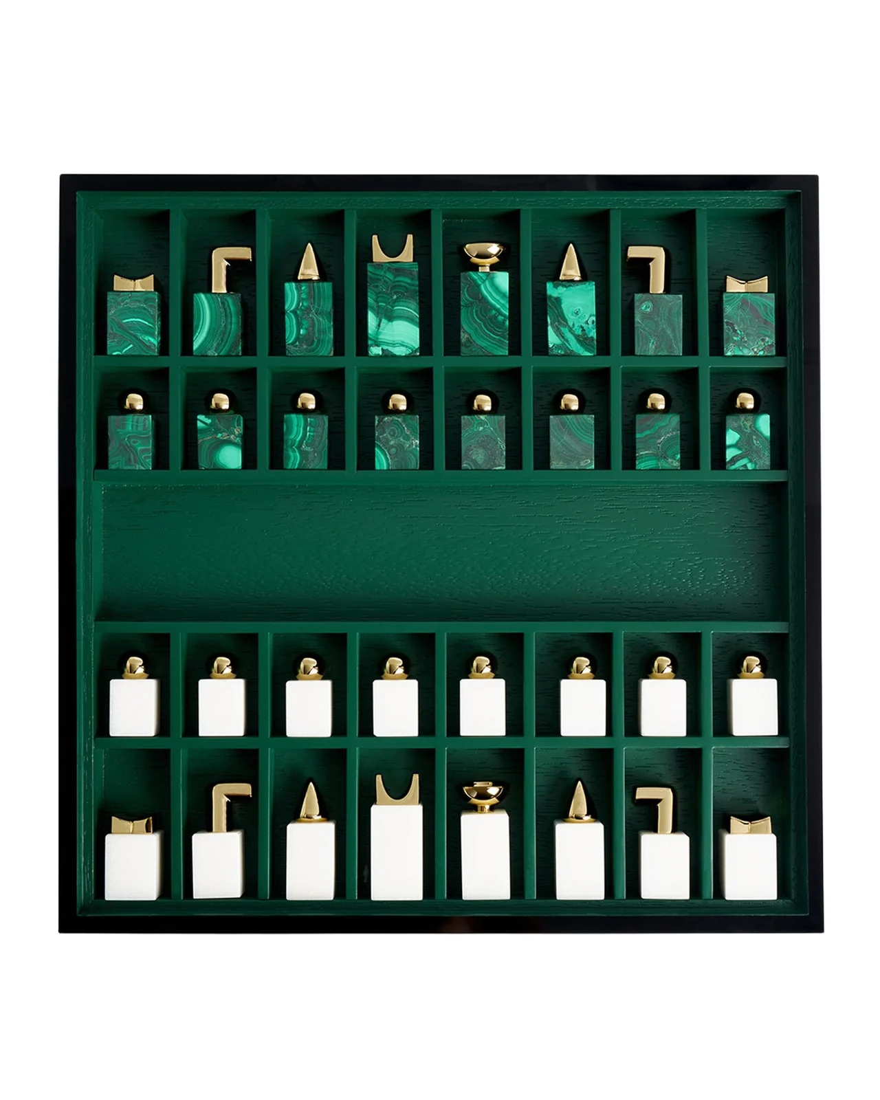 L'Objet Malachite Chess Set
