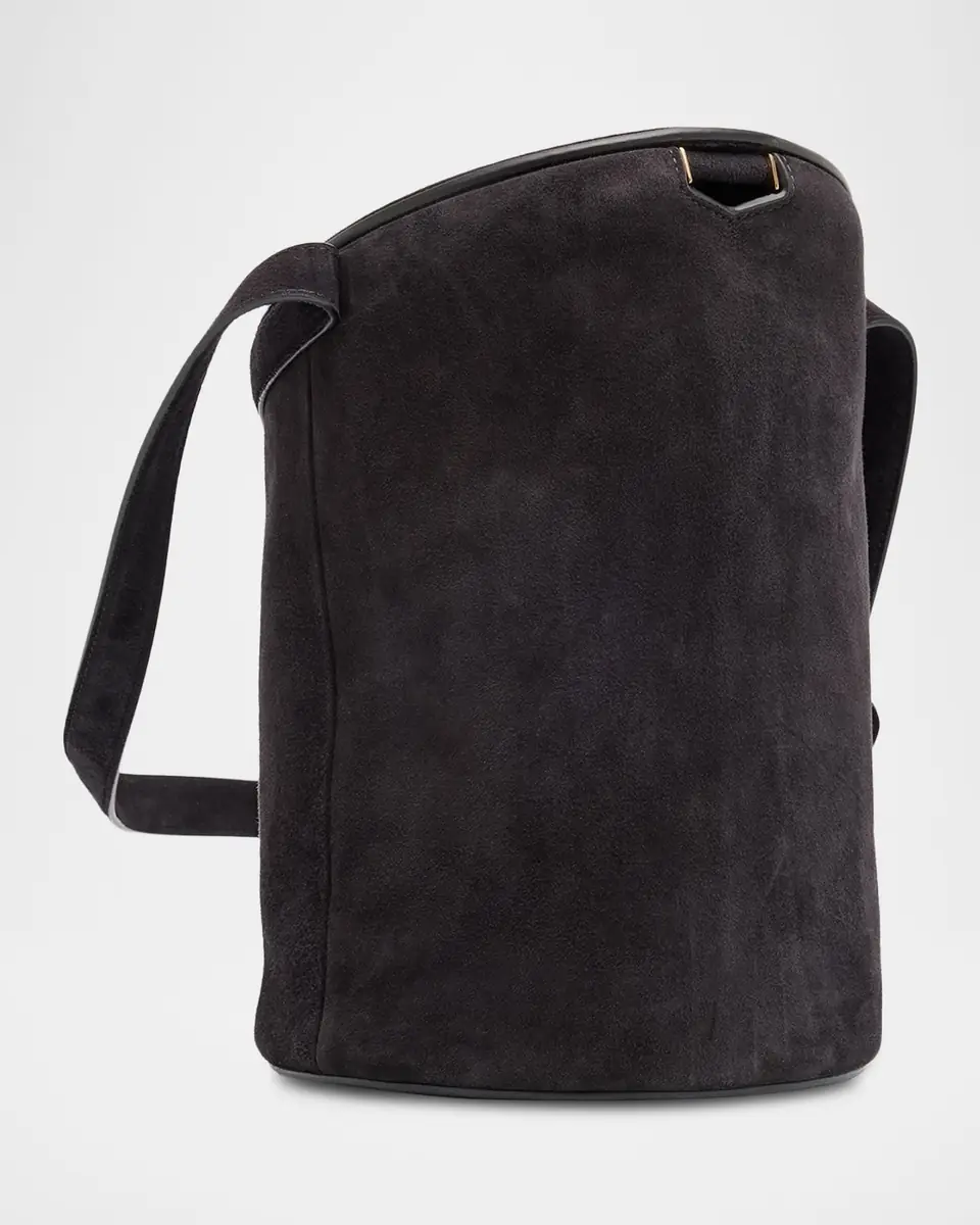 ALAÏA Medium La Canette Suede Shoulder Bag | Thumbnail 2 ALAÏA Medium La Canette Suede Shoulder Bag | Thumbnail 2
