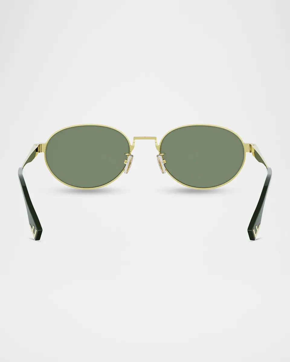 Fendi Men's Sky Gold-Tone Metal Round Sunglasses | Thumbnail 5 Fendi Men's Sky Gold-Tone Metal Round Sunglasses | Thumbnail 5