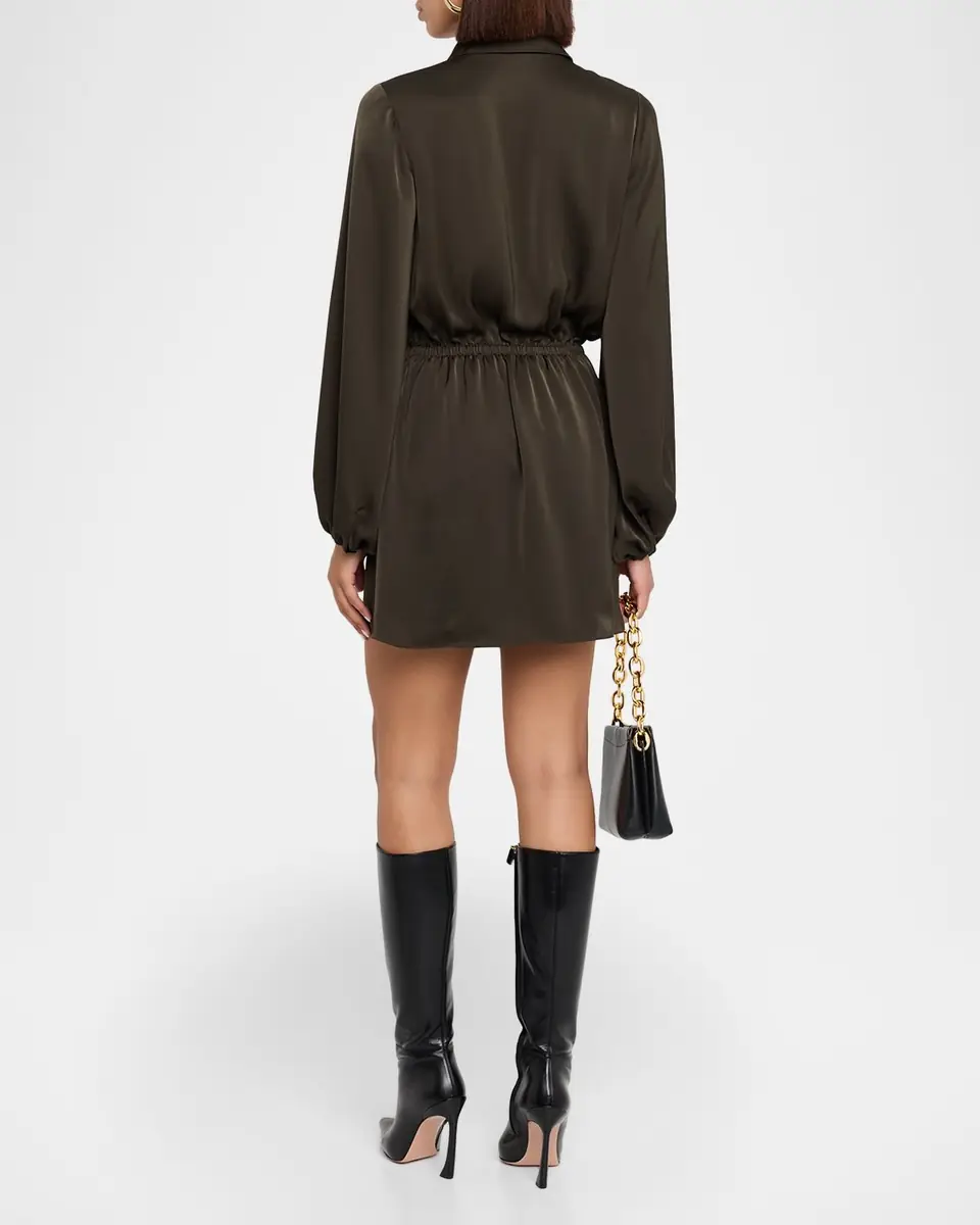 Ramy Brook Carolyn Satin Mini Shirtdress | Thumbnail 2 Ramy Brook Carolyn Satin Mini Shirtdress | Thumbnail 2