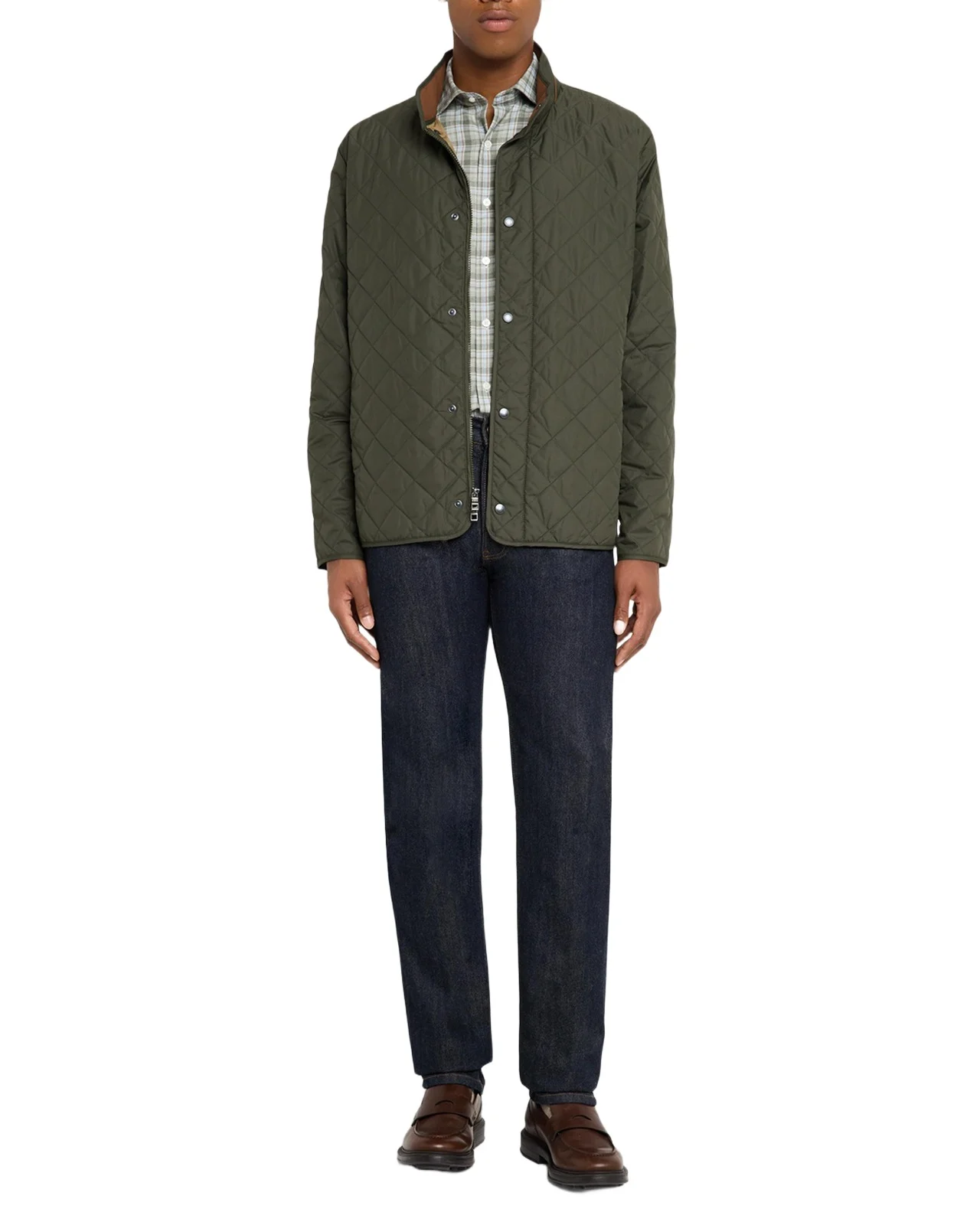 Men's Suffolk Quilted Stand-Collar Coat Men's Suffolk Quilted Stand-Collar Coat