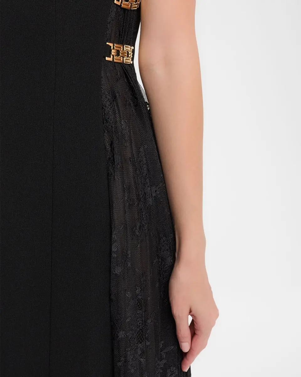 REBECCA VALLANCE Milena Sleeveless Lace-Inset Midi Dress | Thumbnail 5 REBECCA VALLANCE Milena Sleeveless Lace-Inset Midi Dress | Thumbnail 5